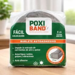 Burlete adhes Extra Ancho 20,0x10mm GRI x 5M