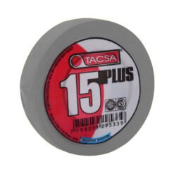 Cinta aisl adh PVC 20M GRI 19x0,15mmE 15Plus