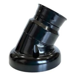 Portalamp E27 aplique curvo NEG