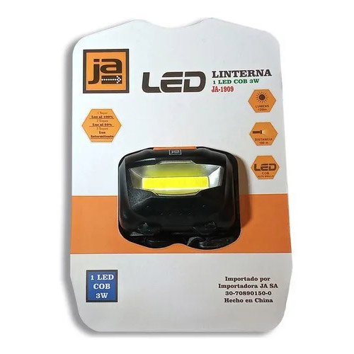 Linterna a LED VINCHA COB 3W JA1919