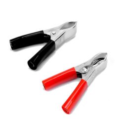 Pinza cocodrilo 50 A aislada ROJ