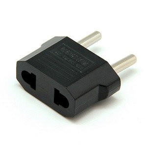 Ficha Adaptador 220v a 110v negro