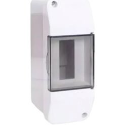 Caja TM Din 2 b ext-emb PVC GRI c-tapa