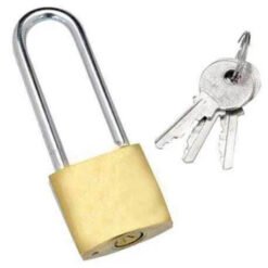 Candado 25mm Bronceado Arco Largo JJE-47125x