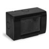 Caja caps vacia p- 3Mod BLACK t-TRA IP55