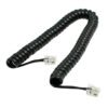 Cable armado TE espiral 1M+1M RJ9 4p 2M NEG