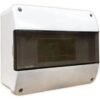 Caja TM Din 8 b ext-emb PVC GRI c-tapa