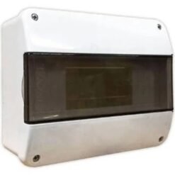 Caja TM Din 8 b ext-emb PVC GRI c-tapa