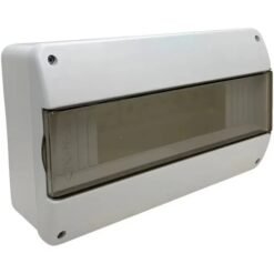 Caja TM Din 12 b ext-emb PVC GRI c-tapa
