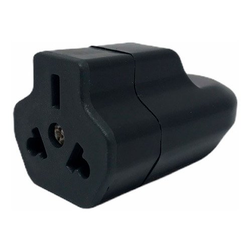 Ficha domic 2x10A+T Hemb p/plana NEG prensaca