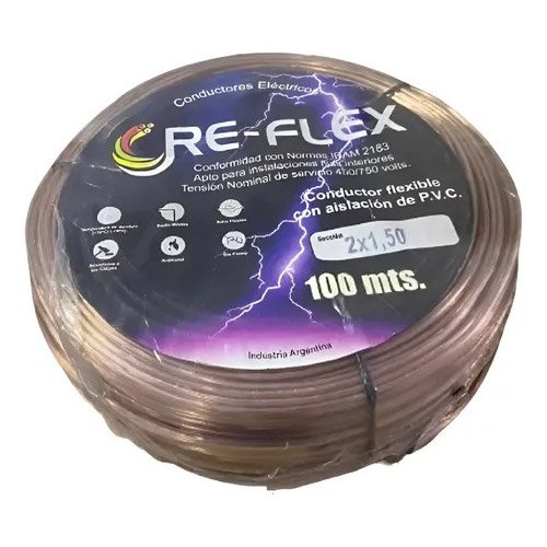 Cable paralelo cristal 2x0,50 mm2