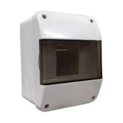 Caja TM Din 4 b ext PVC GRI c-tapa