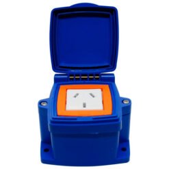 Caja capsulada c/Toma 2x10+T 250V (azul)