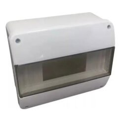 Caja TM Din 8 b ext PVC GRI c-tapa