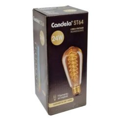Lampara incandesc 24W Vintage Espiral ST64