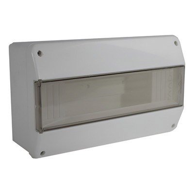 Caja TM Din 12 b ext PVC GRI c-tapa