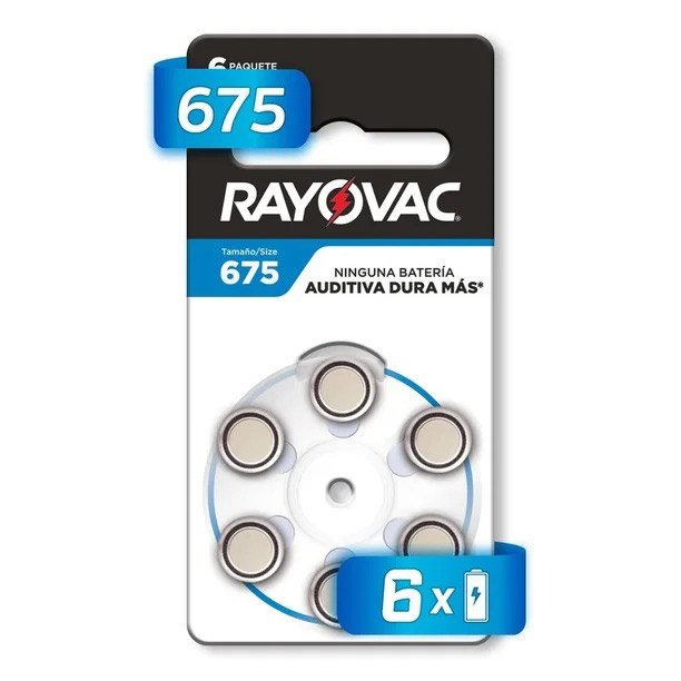 Pila boton d11,6xH 5,3mm 1,4V Zinc aire 675